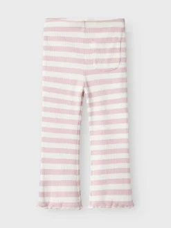 Name It Leggingsit|Kaikki Housut Ja Farkut>lasten housut, NMFTAIA SLIM BOOTCUT PANT Raidallinen Vaaleanpunainen