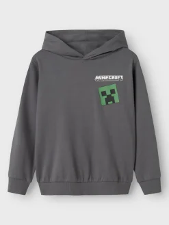 Name It Hupparit|Kaikki Paidat>lasten huppari, NKMJACOT MINECRAFT SWEAT Vaaleanharmaa