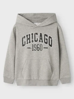 Name It Hupparit|Kaikki Paidat>lasten huppari, NKMTEEDDY LS SWEAT Vaaleanharmaa