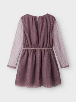 Name It Mekot|Kaikki Mekot, Hameet Ja Jumpsuitit>lasten mekko, NKFVABOS LS DRESS Liila