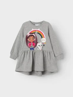 Name It Mekot|Kaikki Mekot, Hameet Ja Jumpsuitit>lasten mekko, NMFAMMA GABBY SWE DRESS Vaaleanharmaa