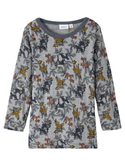 Name It Pitkähihaiset Paidat|Kaikki Paidat>Lasten Merinovillainen Paita NMMWANG WOOL NEEDLE LS TOP NOOS Beige Kuosi