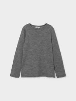 Name It Pitkähihaiset Paidat|Kaikki Paidat>Lasten Merinovilla Paita NKMWANG WOOL PLAIN LS TOP