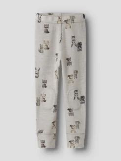 Name It Leggingsit|Kaikki Housut Ja Farkut>Lasten Merinovillaiset Leggingsit, NMMWang Wool Rib Longjohn Aop