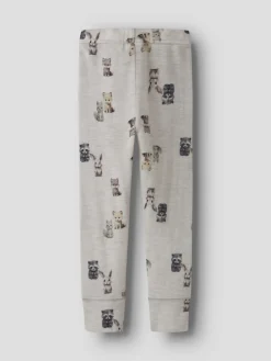 Name It Leggingsit|Kaikki Housut Ja Farkut>Lasten Merinovillaiset Leggingsit, NMMWang Wool Rib Longjohn Aop