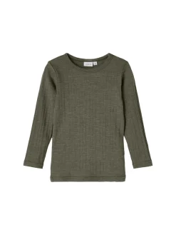 Name It Pitkähihaiset Paidat|Kaikki Paidat>Lasten Merinovillainen Paita NMMWANG WOOL NEEDLE LS TOP NOOS