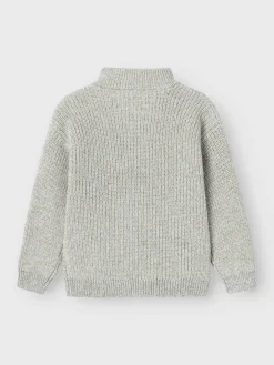 Name It Neuletakit|Kaikki Neuleet>Lasten Neulepusero, NMMSAFALLE LS KNIT Vaaleanharmaa