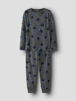 Name It Pyjamat|Kaikki Alusvaatteet Ja Pyjamat>lasten pyjama, NKMNIGHTSET DARK GREY SKULL