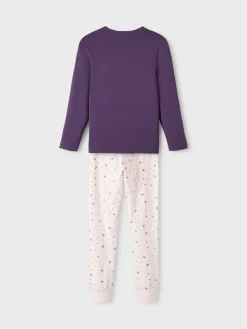 Name It Kaikki Alusvaatteet Ja Pyjamat|Pyjamat>Lasten Pyjamasetti Nightset Purble Heart Noos Liila
