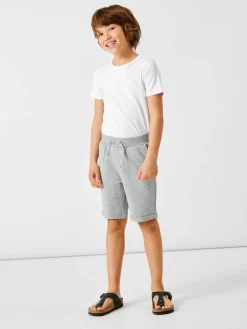 Name It Shortsit Ja Caprit|Kaikki Housut Ja Farkut>Lasten Shortsit NKMVERMO LONG SWE SHORTS UNB Vaaleanharmaa