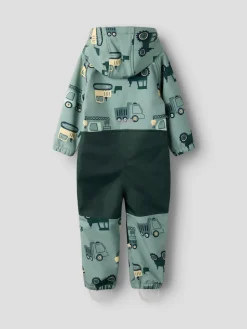 Name It Välikausihaalarit|Kaikki Haalarit>lasten softshell haalari NMMALFA08 SOFTSHELL SUIT NOOS, kuosi vihreä