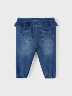 Name It Vauvanvaatteet>Lasten Svetarihousut, NBFBELLA SHAPED R SWE JEANS NOOS Indigo