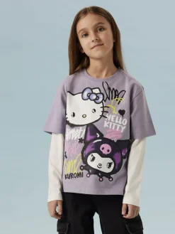 Name It T-Paidat|Kaikki Paidat>lasten t-paita NKFDYDA HELLOK SS NREG TOP, violetti