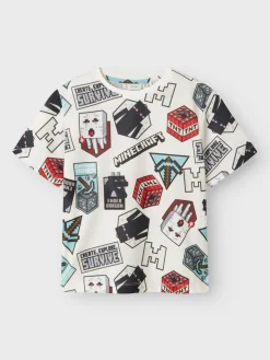 Name It T-Paidat|Kaikki Paidat>lasten t-paita, NKMMAP MINECRAFT NREG SS POLY TOP