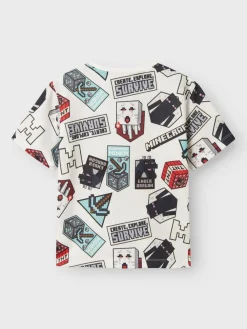 Name It T-Paidat|Kaikki Paidat>lasten t-paita, NKMMAP MINECRAFT NREG SS POLY TOP