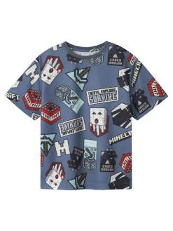 Name It T-Paidat|Kaikki Paidat>lasten t-paita, NKMMAP MINECRAFT NREG SS POLY TOP