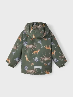 Name It Talvitakit|Kaikki Takit>talvitakki, NMMSNOW05 JACKET NORDIC FOREST Vihreä Kuosi