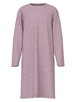 Name It Pyjamat|Kaikki Alusvaatteet Ja Pyjamat>Yöpuku, NKFNIGHTGOWN LS DAWN PINK FLORAL i