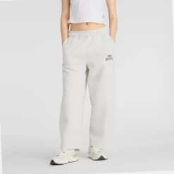 New Balance Collegehousut|Kaikki Housut Ja Farkut>naisten collegehousut Linear Heritage Fleece Barrel Pant, vaaleanharmaa