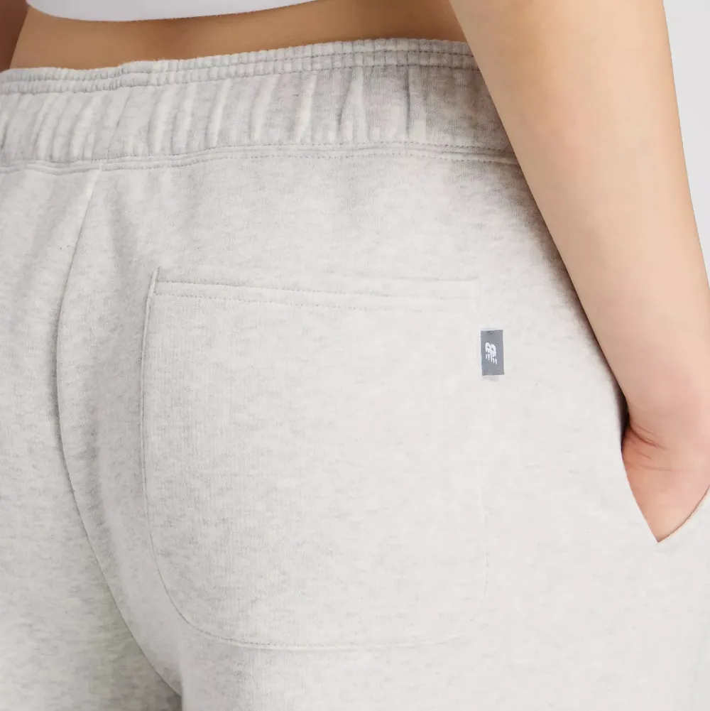 New Balance Collegehousut|Kaikki Housut Ja Farkut>naisten collegehousut Linear Heritage Fleece Barrel Pant, vaaleanharmaa