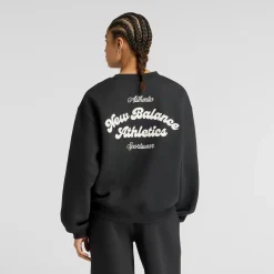 New Balance Collegepaidat|Kaikki Paidat>Naisten Collegepaita, Linear Heritage Fleece Crew