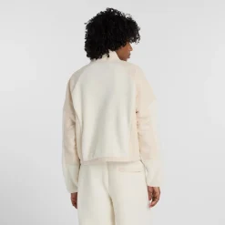 New Balance Fleecet|Kaikki Paidat>naisten fleecetakki, High Pile Fleece Jacket Luonnonvalkoinen