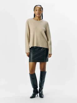 Object Neulepuserot|Kaikki Neuleet>naisten neule, OBJREYNARD SQUARE SLEEVE O-NECK