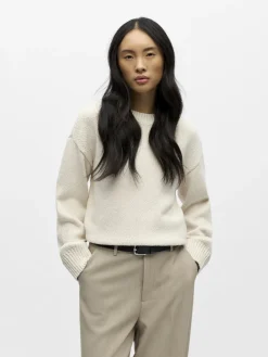 Object Kaikki Paidat|Neulepuserot>naisten neulepusero Objsima L/S Lo Knit Pullover Noos,