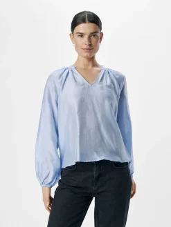 Object Puserot|Kaikki Paidat>naisten pusero, OBJHEIDI L/S LO V-NECK TOP