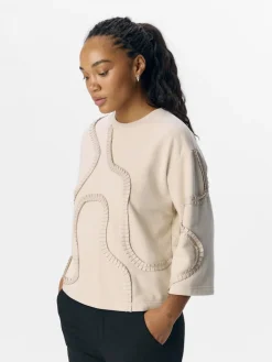 Object Collegepaidat|Kaikki Paidat>naisten pusero, OBJLIV RE 3/4 SWEATSHIRT CC2 SS