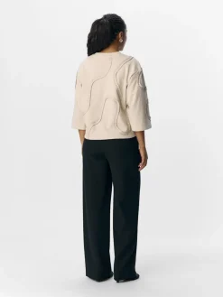 Object Collegepaidat|Kaikki Paidat>naisten pusero, OBJLIV RE 3/4 SWEATSHIRT CC2 SS