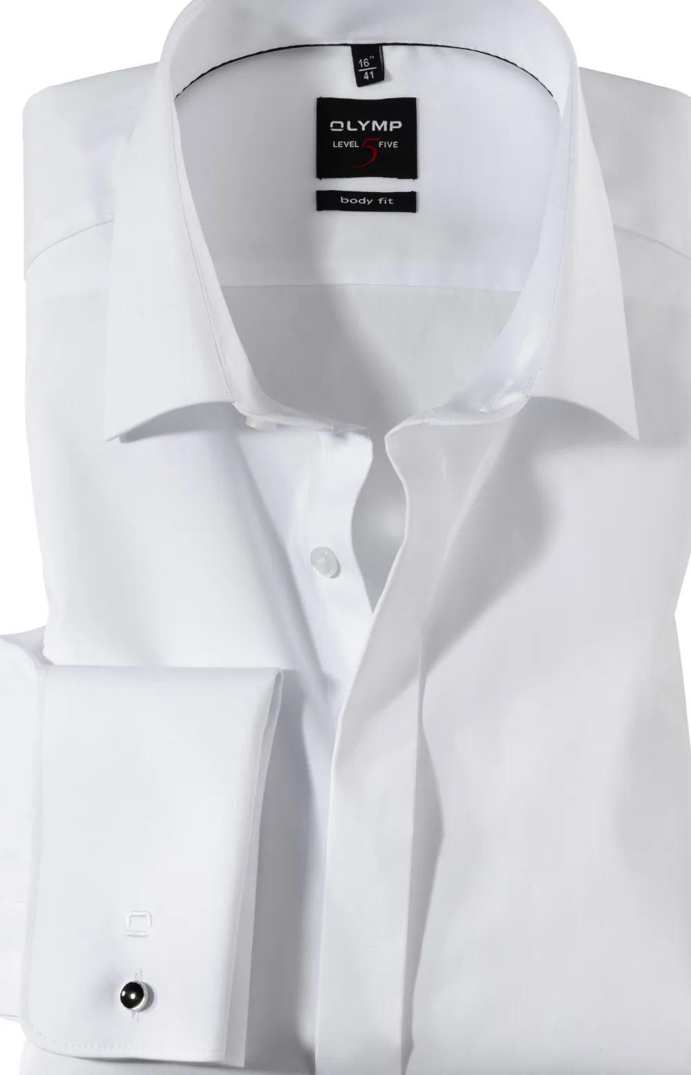 Olymp Kauluspaidat|Kaikki Paidat>Level Five Kauluspaita, Body Fit Tuplamansetti + hiha