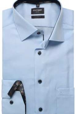 Olymp Kauluspaidat|Kaikki Paidat>miesten kauluspaita, 042 LUXOR MODERN FIT CONTRAST WOVEN