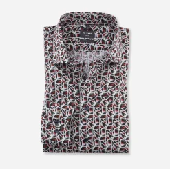 Olymp Kauluspaidat|Kaikki Paidat>, Miesten Kauluspaita, 1312-44-47 Punainen Kuosi