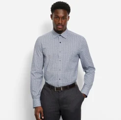 Olymp Kauluspaidat>miesten kauluspaita, 097 24/7 - LEVEL 5 JERSEY BODY FIT