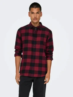 Only and Sons Kauluspaidat|Kaikki Paidat>Only & Sons Ruudullinen Kauluspaita