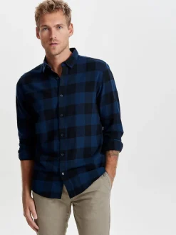 Only and Sons Kauluspaidat|Kaikki Paidat>Only & Sons Ruudullinen Kauluspaita