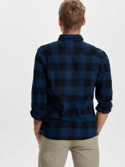 Only and Sons Kauluspaidat|Kaikki Paidat>Only & Sons Ruudullinen Kauluspaita