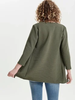 Only Neuletakit|Kaikki Neuleet>Trikooneuletakki, Leco 7/8 Armeijanvihreä