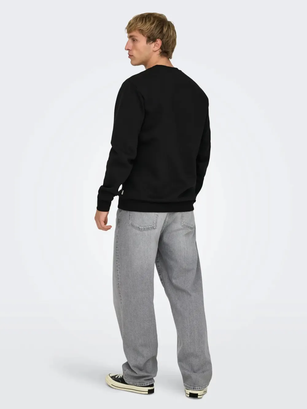 Only and Sons Collegepaidat|Kaikki Paidat>miesten collegepaita ONSCERES Crew Neck, musta