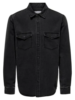 Only and Sons Kauluspaidat|Kaikki Paidat>Miesten Farkkupaita, BANE DENIM SHIRT NOS