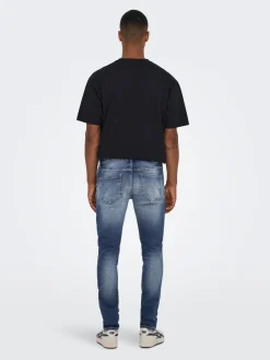 Only and Sons Farkut|Kaikki Housut Ja Farkut>Miesten Farkut Loom Slim Jog 3522 Nos Indigo