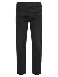 Only and Sons Farkut|Kaikki Housut Ja Farkut>miesten farkut ONSWEFT REGULAR BLACK 8638 MAT DNM NOOS,