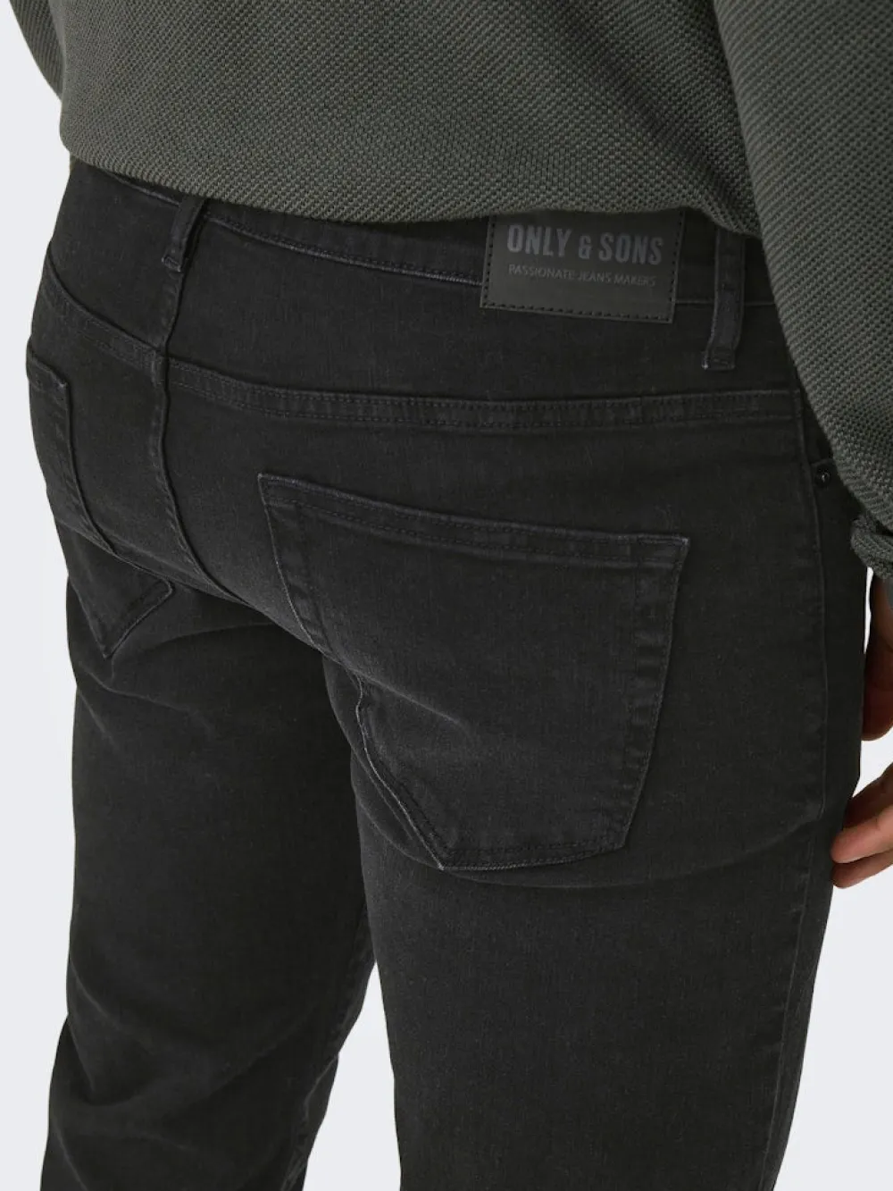 Only and Sons Farkut|Kaikki Housut Ja Farkut>miesten farkut ONSWEFT REGULAR BLACK 8638 MAT DNM NOOS,