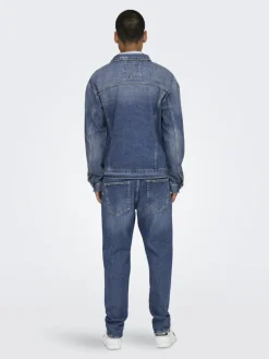 Only and Sons Kevättakit>miesten farkkutakki, JUST BOX DNM JACKET Indigo