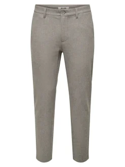 Only and Sons Chinot Ja Kangashousut|Kaikki Housut Ja Farkut>miesten housut, MARK SLIM BRUSHED PIQUE PANTS