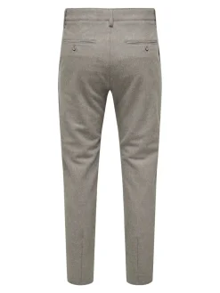 Only and Sons Chinot Ja Kangashousut|Kaikki Housut Ja Farkut>miesten housut, MARK SLIM BRUSHED PIQUE PANTS