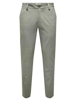 Only and Sons Kaikki Housut Ja Farkut|Chinot Ja Kangashousut>miesten housut Mark Tap Check,