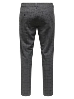Only and Sons Chinot Ja Kangashousut|Kaikki Housut Ja Farkut>miesten housut, BRAD LIFE SLIM CHECK 0184 PANT