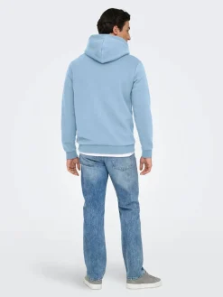 Only and Sons Hupparit|Kaikki Paidat>miesten huppari ONSCERES Hoodie Sweat, vaaleansininen